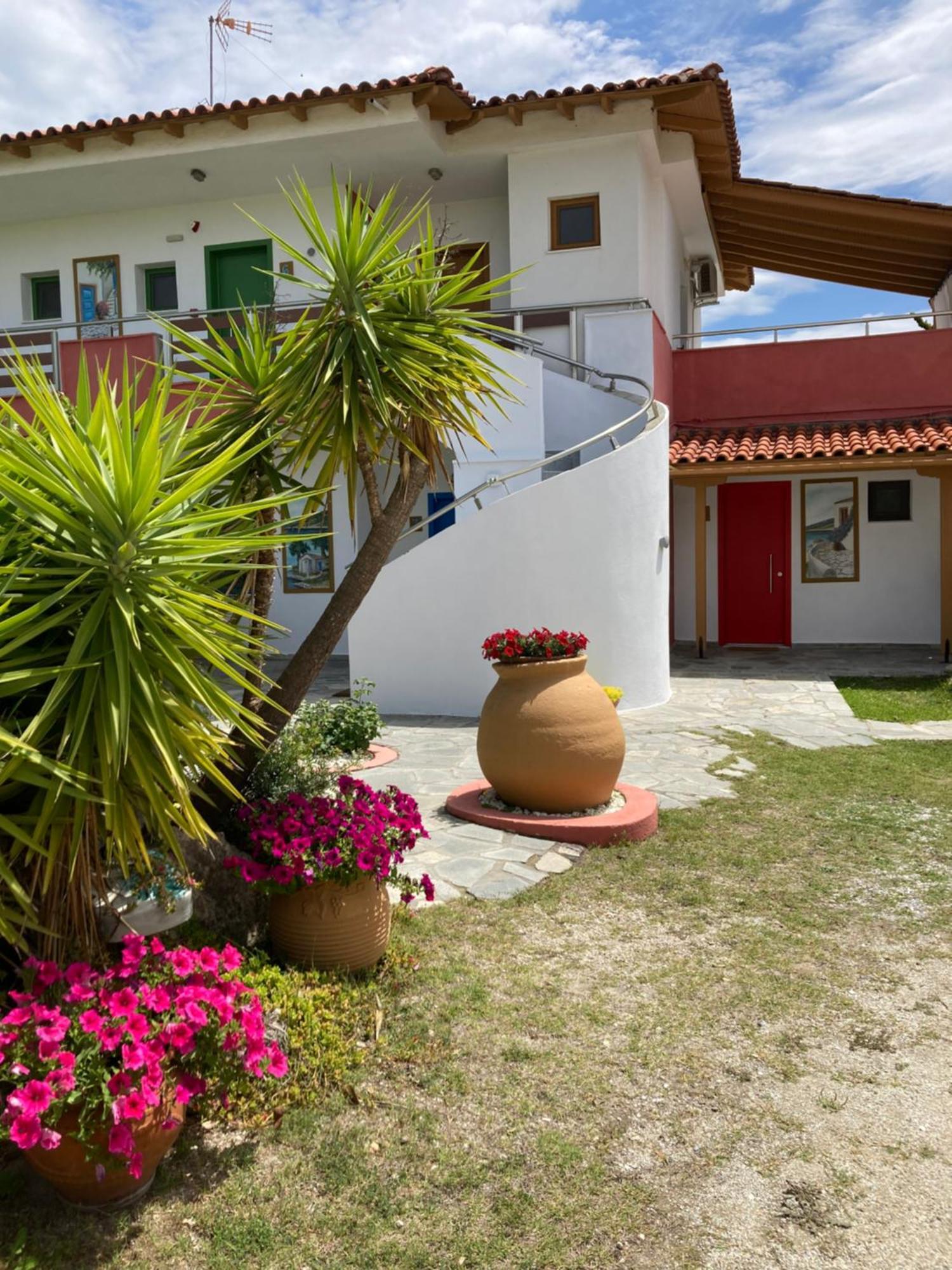 Marianna Sea View Afitos Apartamento Exterior foto